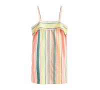 Next Robe d’été citron vert / vert / rose clair / blanc cassé, Taille 48