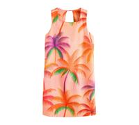 Next Robe d’été citron vert / violet néon / abricot / orange foncé, Taille 46