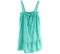 Next Robe courte d'été brodée 100% coton Bleu aqua EU 48 (UK 20)