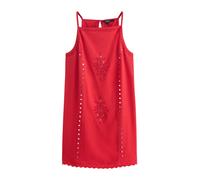 Next Red Square Neck Sleeveless Mirror Detail Mini Dress Red EU 48 (UK 20)