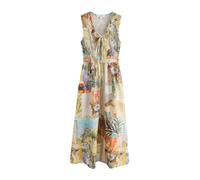 Next Robe d’été sable / bleu clair / moutarde / orange, Taille 44
