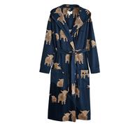 Next Robe de chambre bleu marine / noisette, Taille S