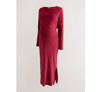 Next Robe de grossesse à manches longues et allaitement Rouge bordeaux S (EU 36-38)