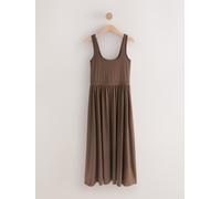 next Robe d'été à taille jersey Brun FR 50 (EU 48)