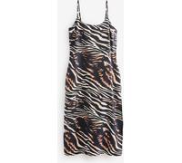 Next Robe d'été mi-longue à enfiler Noir/Animal EU 36 (UK 8)