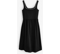 Next Robe d'été mi-longue en jersey Noir EU 38 Tall (UK 10 T)