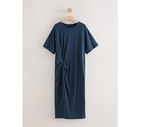 Next Robe d'été t-shirt en jersey torsadé Bleu EU 46 (UK 18)