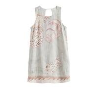 Next Robe écru / marron / vert pastel / noir, Taille 42