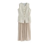 Next Robe écru / noir / blanc cassé, Taille 42