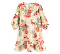 Next Robe écru / roseau / rouge / melon, Taille 44