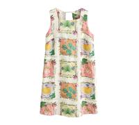 Next Robe écru / vert clair / abricot / rose, Taille 42