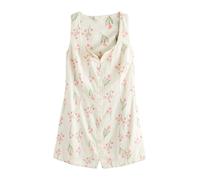Next Robe écru / vert clair / rose clair, Taille 44