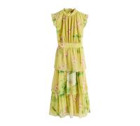 Next Robe jaune citron / vert gazon / orange / rose, Taille 52