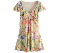 Next Robe jaune pastel / vert pastel / orange pastel / pitaya, Taille 42