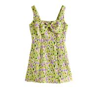 Next Robe jaune / vert / violet, Taille 44