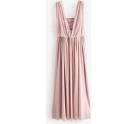 Next Robe longue de demoiselle d'honneur multicolore en maille pour invitée de mariage vieux rose EU 48 Petite (UK 20 P)