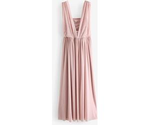 Next Robe longue de demoiselle d'honneur multicolore en maille pour invitée de mariage vieux rose EU 36 (UK 8)
