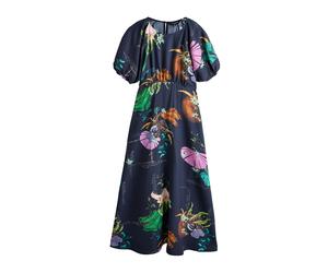 Next Robe marine / cognac / vert / orchidée, Taille 38
