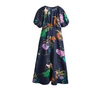 Next Robe marine / cognac / vert / orchidée, Taille 46