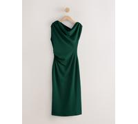 next Robe Mi-long drapée à épaules dénudées et froncée pour occasions spéciales vert FR 36 (EU 34)