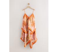 next Robe mi-longue asymétrique à ourlet Écharpe orange M Regular (FR 42-44)