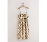 Next Robe mi-longue bandeau en jersey à volants crème FR 56 (EU 54)
