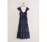 next Robe mi-longue en jersey à Col en V bleu FR 46 (EU 44)
