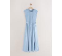 Next Robe mi-longue en jersey à mancherons Chambray bleu EU 52 (UK 24)