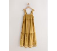 next Robe mi-longue en jersey seersucker avec détails miroir jaune FR 40 Tall (EU 38 T)