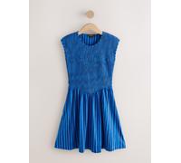 next Robe mini en jersey à manches courtes et corsage froncé bleu FR 56 (EU 54)
