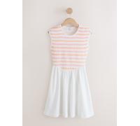 Next Robe mini en jersey à manches courtes et corsage froncé pâle FR 50 Tall (EU 48 T)