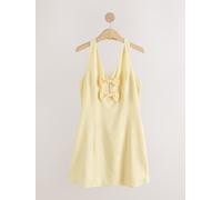 Next Robe mini licol à naud jaune FR 46 Tall (EU 42 T)