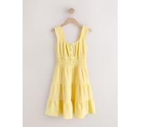 next Robe mini sans manches en jersey texturé jaune FR 56 (EU 54)