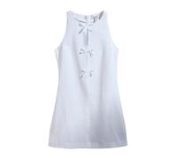 Next White N. Premium 100% Linen Mini Dress White EU 46 (UK 18)
