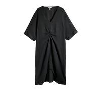Next N. Premium Robe torsadée en 100% lin Noir EU 48 Petite (UK 20 P)