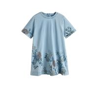 Next Robe 'National Trust x Next' bleu / bleu clair / marron châtaigne / vert pastel, Taille 40-42