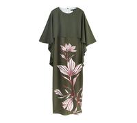 Next Robe olive / rouge cerise / blanc, Taille 42