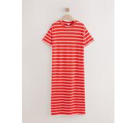 Next Robe rayée en maille à manches courtes Rouge/Ecru XS (EU 34)