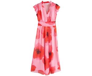 Next Robe rose / rouge / noir, Taille 40