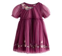 Next Robe vert clair / violet / baie / rose pastel, Taille 92