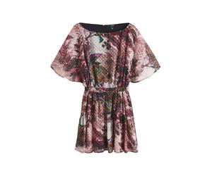 Next Robe vert foncé / rose ancienne / noir / blanc cassé, Taille 42