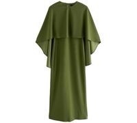 Next Olive Green Cape Maxi Dress Olive Green EU 50 (UK 22)