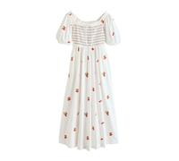 Next Robe vert / orange / rouge / blanc, Taille 50