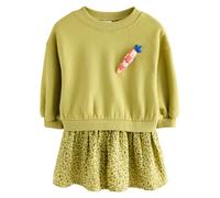 Next Robe vert / orange / rouge / noir, Taille 110