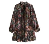 Next Robe vert / poudre / lie de vin / noir, Taille 44