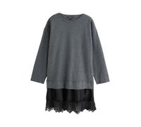 Next Robes en maille gris chiné / noir, Taille XS