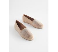 Next Rose Gold Forever Comfort Flat Espadrilles Shoes Rose Gold 5 EU 38 W
