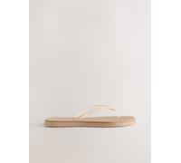 Next Rose Gold Glitter Square Toe Flip Flops