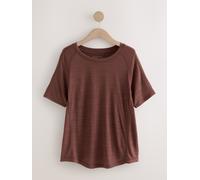 Next Rust Brown Active Crew Neck Lightweight Short Sleeve T-Shirt