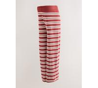 Next Rust Brown Maternity Knitted Striped Trousers